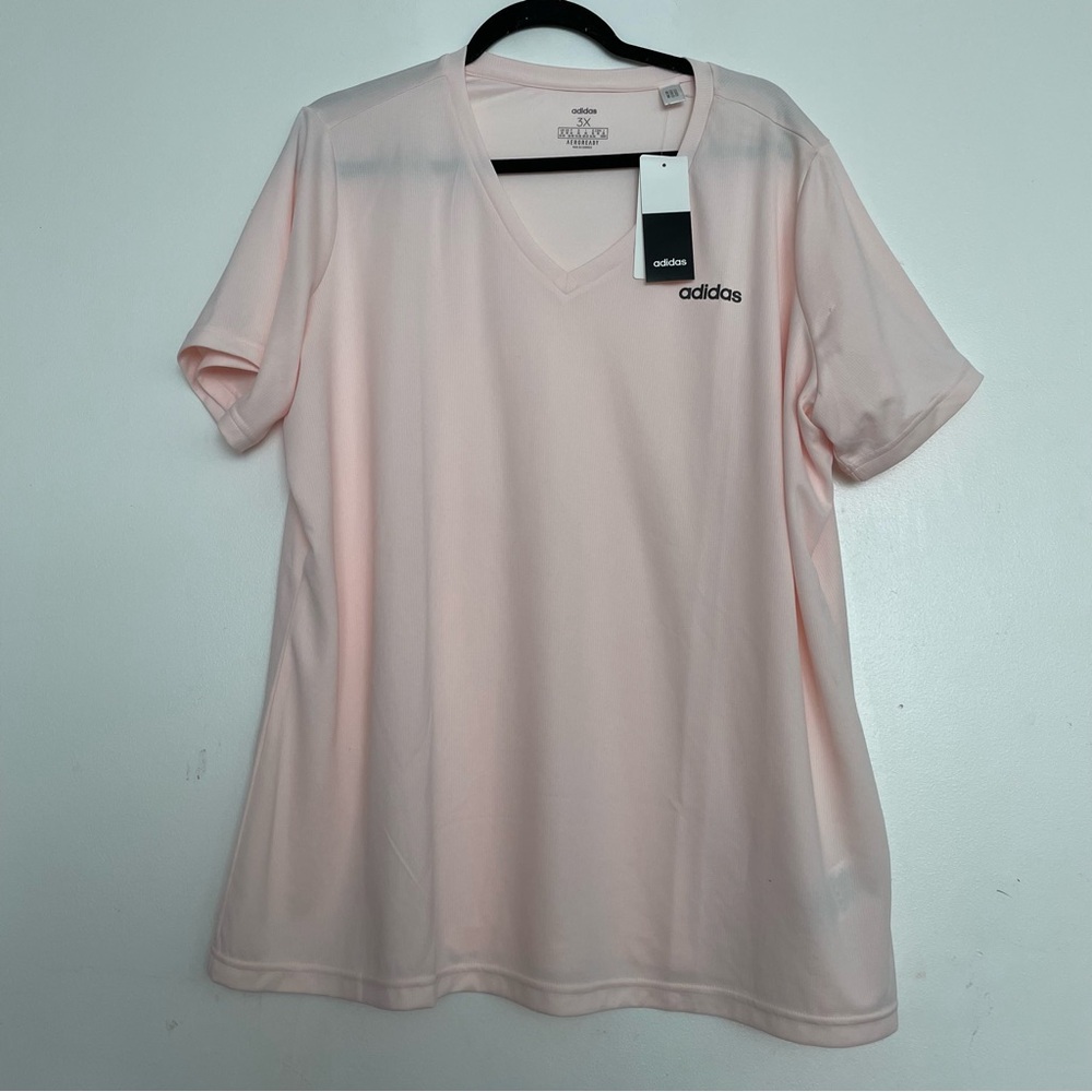 Women’s Adidas Designed 2 Move Tee Pink Tint Size 3X